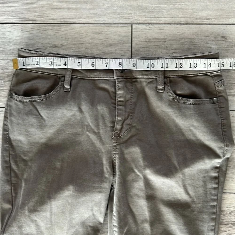 Buffalo Avalon mid rise soft stretch ankle skinny jeans green size 28